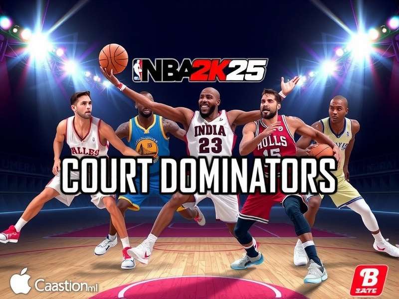 NBA 2K25 Court Dominators Game Cover featuring Indian and NBA stars